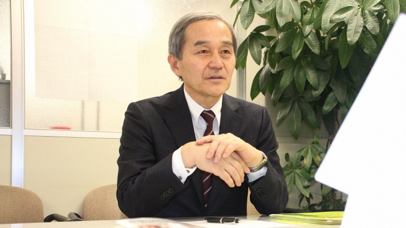 楠木新さん=2019年2月25日、川村彰撮影
