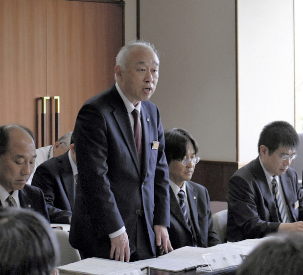 豚コレラ対策の一環で開かれた「渥美半島野生イノシシ捕獲根絶協議会」=豊橋市の県東三河総合庁舎で