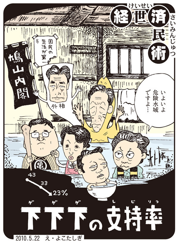 平成初期　新聞切り抜き　漫画　イラスト　挿絵 漫画で振り返る「平成」：経世済民術3 平成21（2009）年～平成25