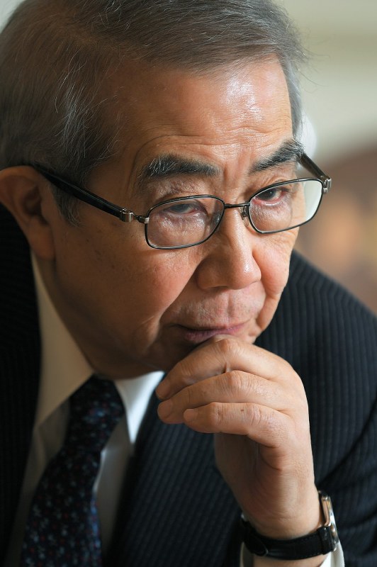 田中秀征氏=手塚耕一郎撮影