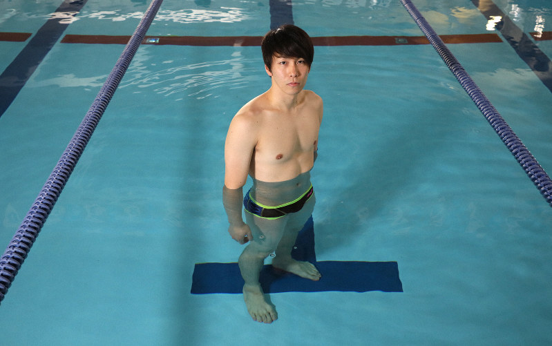 山田拓朗選手=東京都品川区で2019年1月21日、佐々木順一撮影