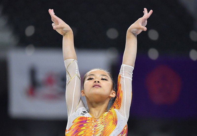 体操世界選手権代表に寺本、畠田瞳、杉原、梶田 NHK杯女子 [写真特集3
