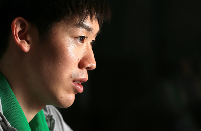 視線の先に東京五輪がある=梅村直承撮影