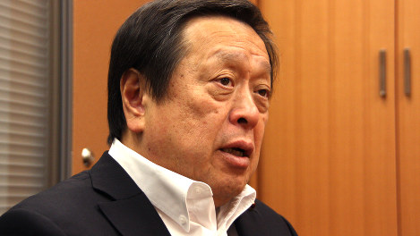 浜田靖一氏＝高橋恵子撮影