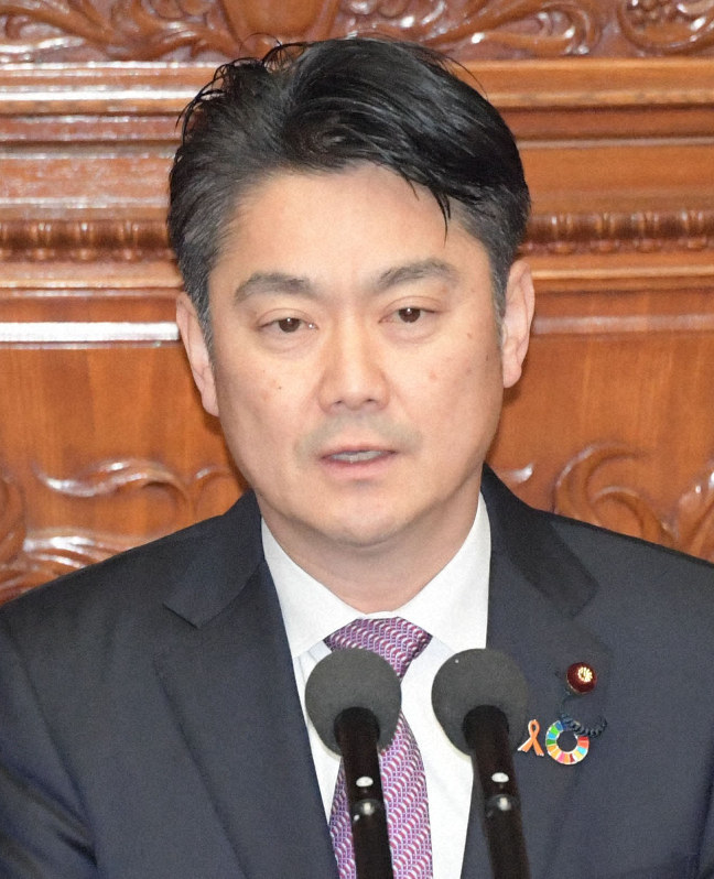 山下貴司法相=川田雅浩撮影