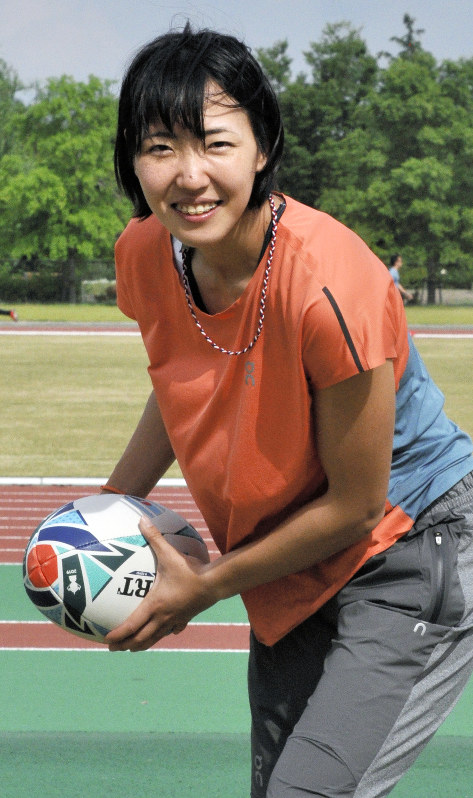 7人制ラグビーを経て陸上に復帰した寺田明日香=埼玉県熊谷市内で2019年5月18日、荻野公一撮影