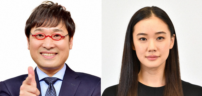 山里亮太さん(左)と蒼井優さん