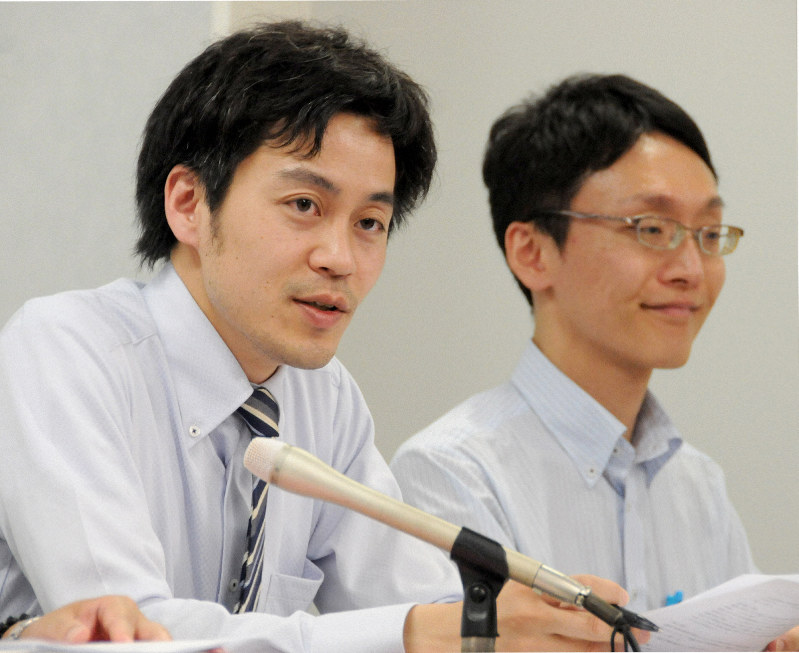 判決後に記者会見する遺族側の弁護団=大阪市北区で2019年6月5日午後3時5分、茶谷亮撮影