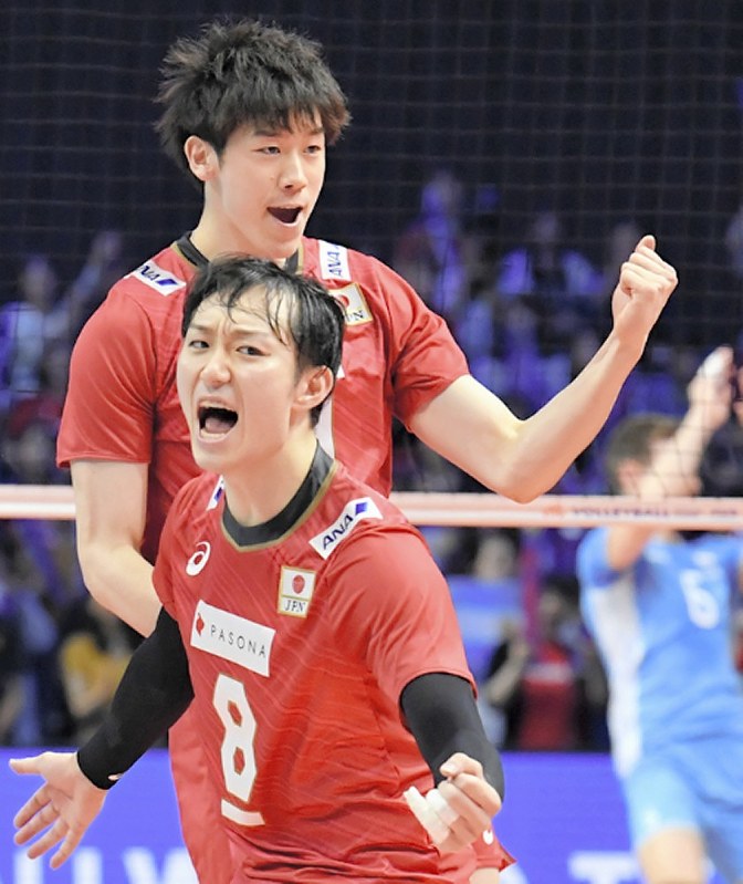 バレーボール:ネーションズリーグ アルゼンチンに日本男子3