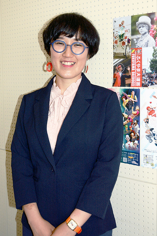 NPO法人「えがおのまちづくりステッキ」事務局長の永田直子さん=広島県福山市で、李英浩撮影