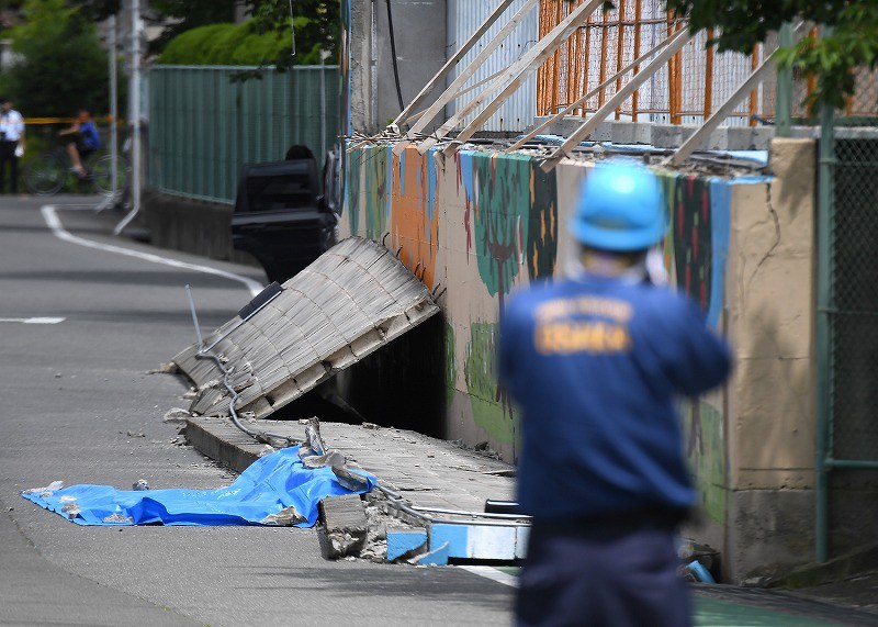 大阪北部地震 １年 通学の安全 道半ば 民家ブロック塀撤去 進まず 毎日新聞