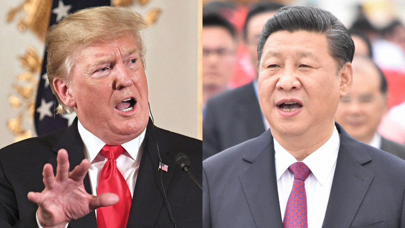 【左】トランプ米大統領【右】習近平・中国国家主席