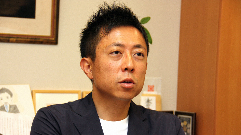井出庸生衆院議員=2019年6月7日午後2時8分、高橋恵子撮影