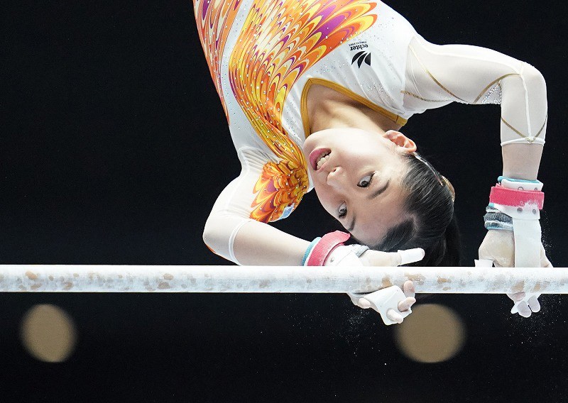 女子体操全日本種目別選手権 寺本明日香が床運動で初優勝 [写真特集9/9