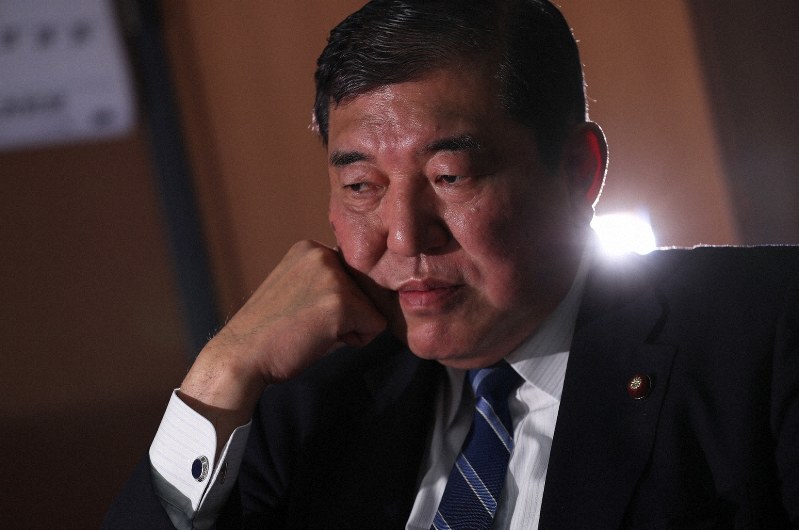 石破茂氏=玉城達郎撮影