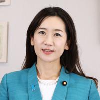 松川るい氏＝山本晋撮影