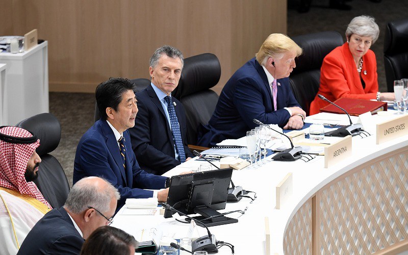 G20 経済下振れ回避を模索 貿易戦争、意に介さぬ米国 [写真特集7/9