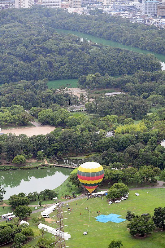 気球で空から 大山古墳（仁徳天皇陵）見学 大阪・堺 [写真特集1/4