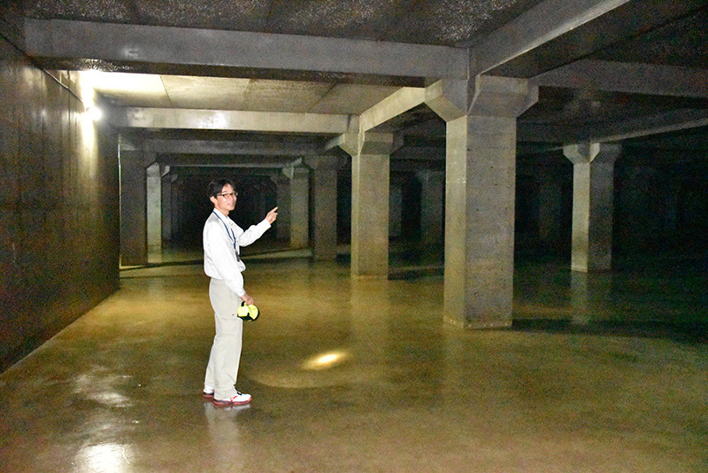 コレ推し！：広島 大州雨水貯留池 広島市 球場の下、市民を守る 豪雨時の水、蓄え再利用 ／中国