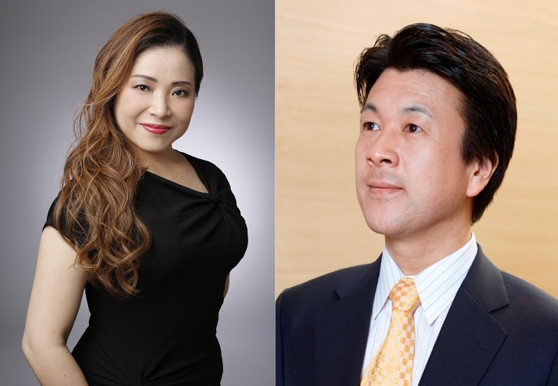 左から、並河寿美(トゥーランドット)、五郎部俊朗(皇帝アルトゥム)