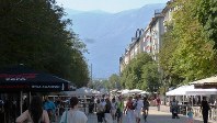 標高550メートルの盆地にあるソフィアの街（写真は筆者撮影）