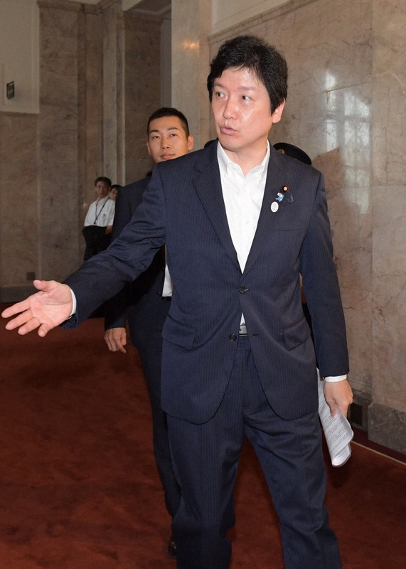 維新・足立康史氏=川田雅浩撮影