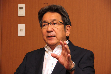 杉尾秀哉参院議員＝2019年8月7日午前11時46分、高橋恵子撮影