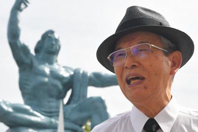 あの日の光景、今も夢に 体に傷残る88歳被爆者 平和祈念式典で静かに