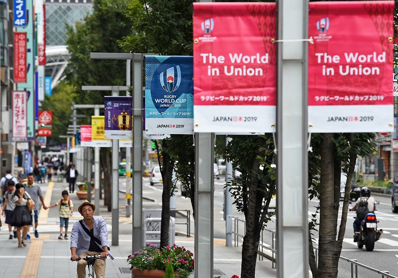 ラグビーワールドカップ2019 フラッグ ラグビーワールドカップ2019 日本大会 記念タペストリー バナー