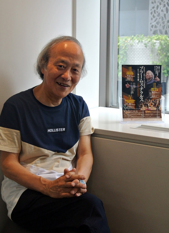 大阪フィルハーモニー交響楽団の音楽監督・尾高忠明=倉田陶子撮影