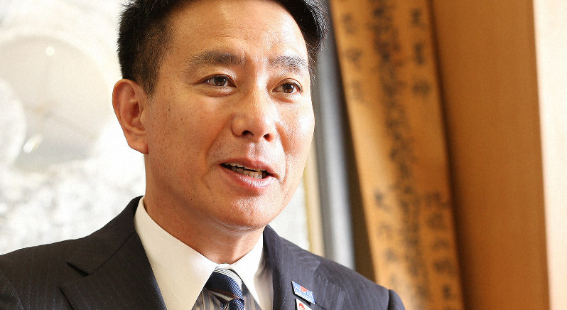 前原誠司氏=太田康男撮影