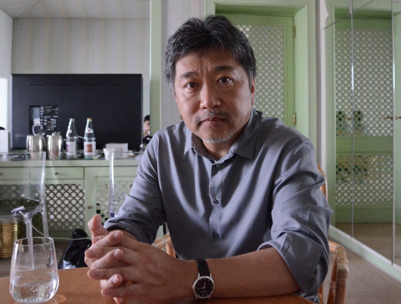 是枝裕和監督=イタリア北部ベネチア・リド島で2019年8月29日午後6時26分、井上知大撮影
