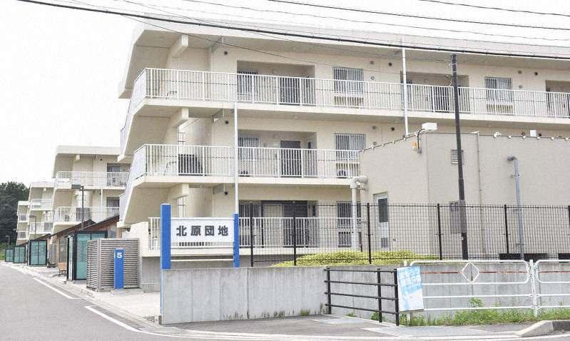災害公営住宅の一つ、福島県南相馬市の「北原団地」=2019年9月5日午後0時28分、寺町六花撮影