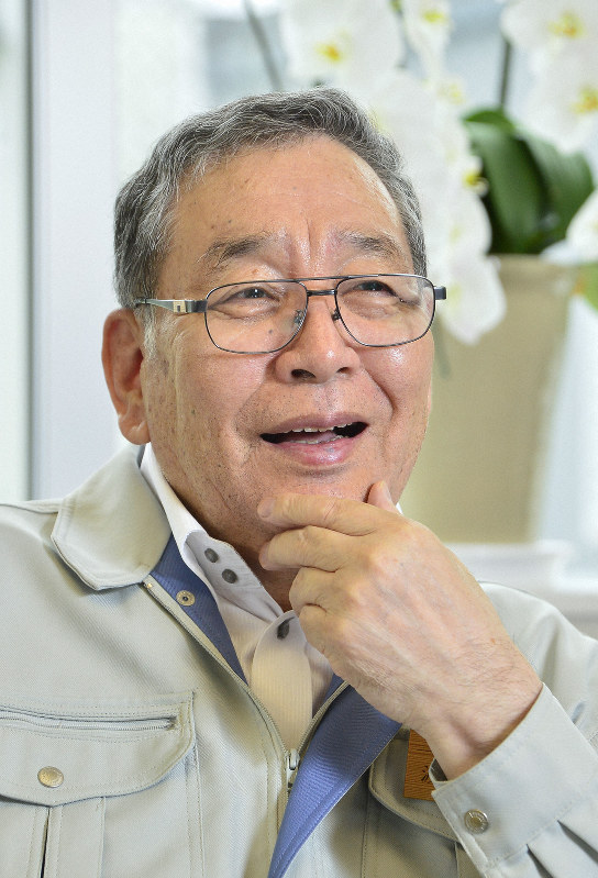 福島県大熊町の渡辺利綱町長=渡部直樹撮影