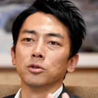 抱負を語る小泉進次郎環境相＝東京都千代田区で2019年9月13日、藤井太郎撮影