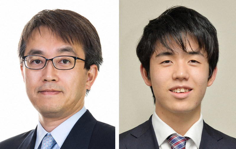 【左】羽生善治九段【右】藤井聡太七段