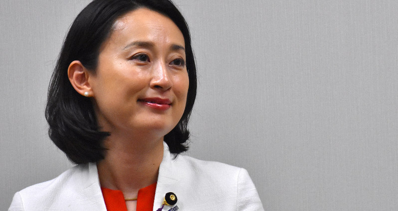 田島麻衣子氏=須藤孝撮影