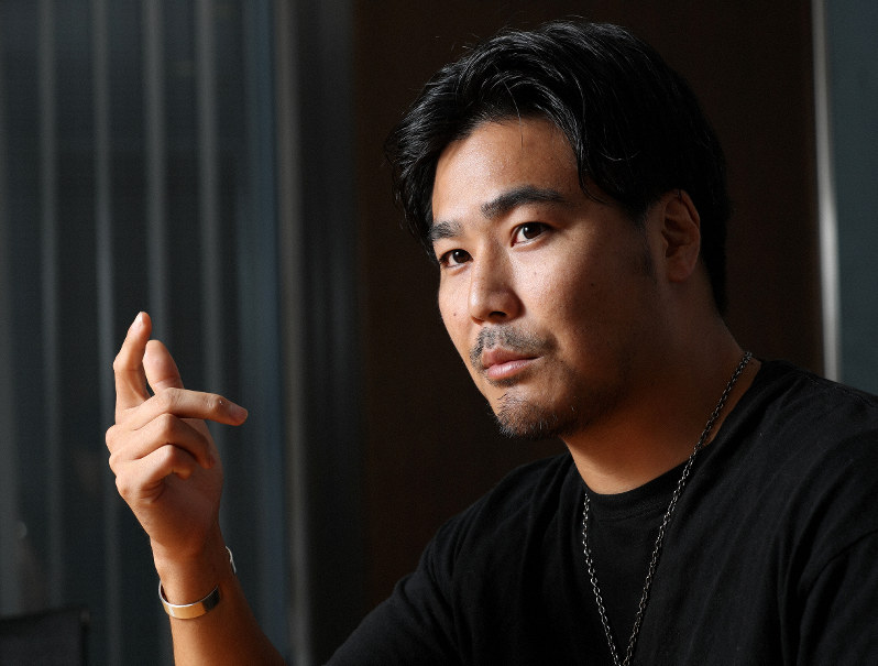 ラグビーW杯日本大会のキャッチコピーを考案した吉谷吾郎さん=東京都港区で2019年9月12日、吉田航太撮影