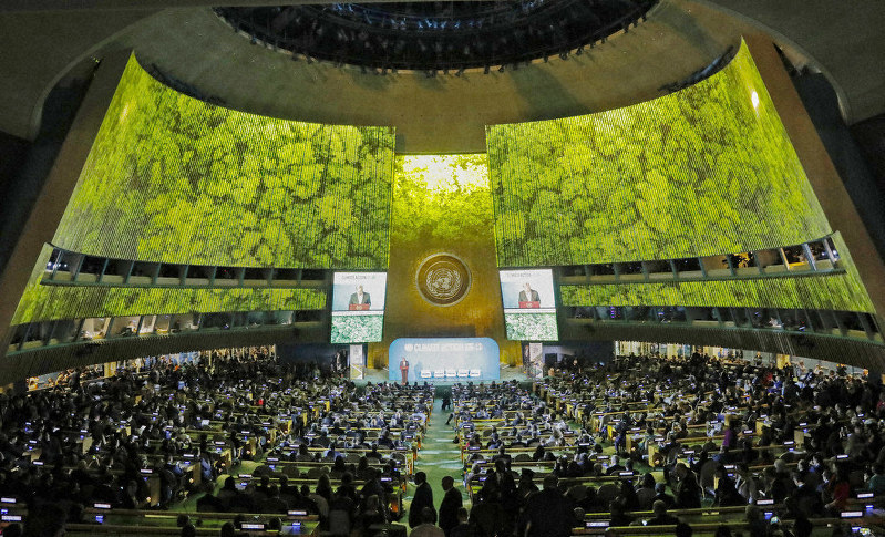 気候行動サミット 脱炭素 実現遠く ７７カ国 ２０５０年までにゼロ 毎日新聞