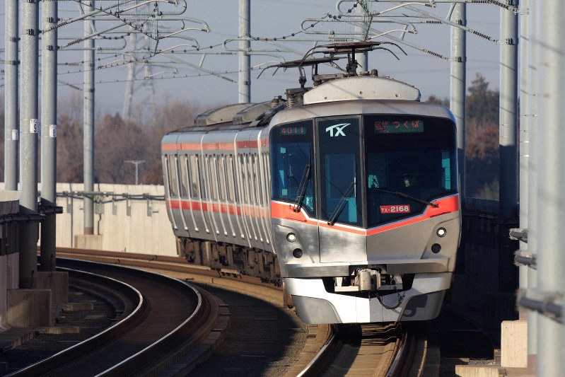 1編成あたりの車両数を6両から8両に増やすつくばエクスプレス=首都圏新都市鉄道提供