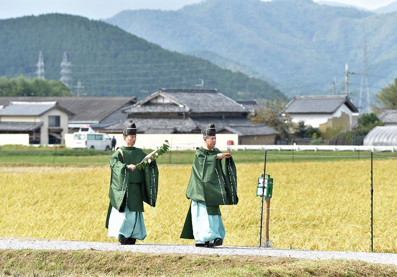 皇室：大嘗祭で使う米収穫 京都と栃木で「斎田抜穂の儀」 [写真特集6/5