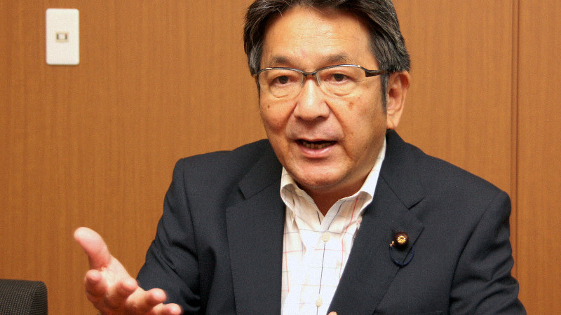 杉尾秀哉氏=高橋恵子撮影