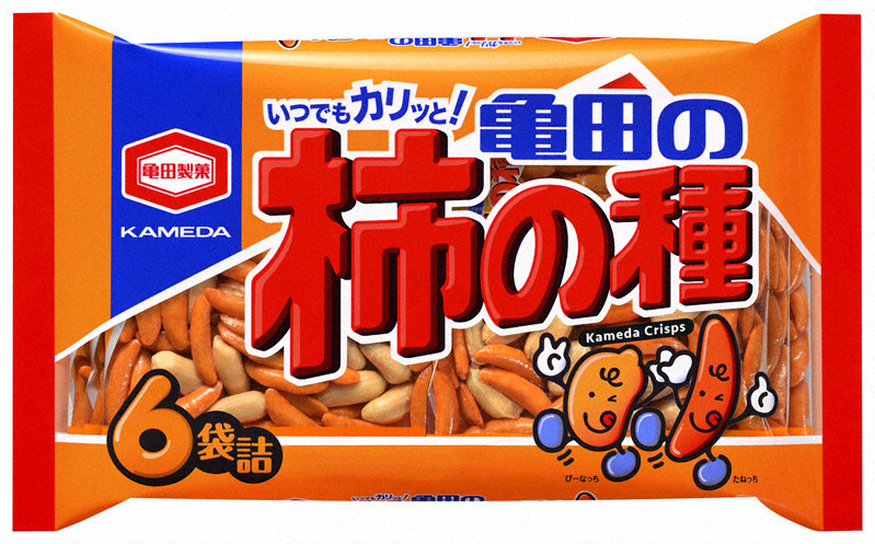 「亀田の柿の種」の柿の種とピーナツの配合比率は現在6対4だが、消費者の意見を基に見直す=提供写真