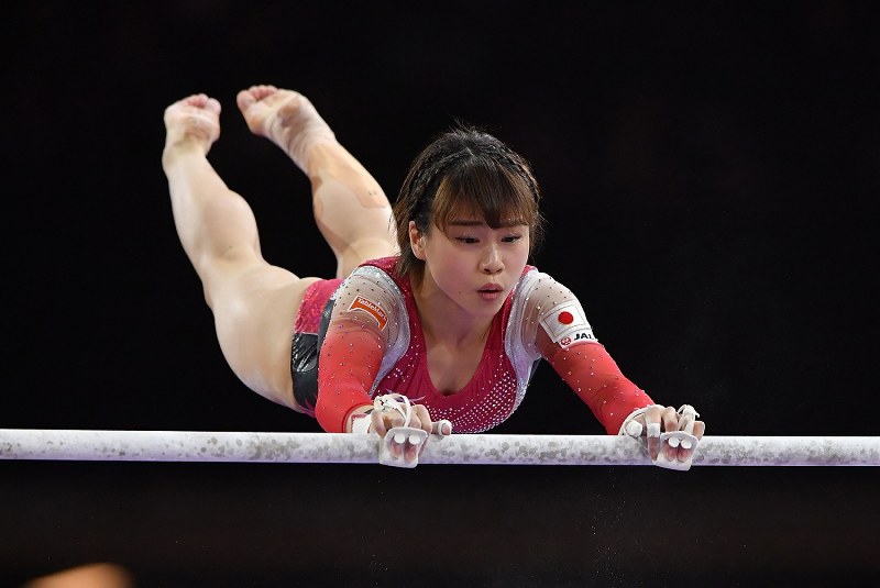 体操日本女子、東京五輪の団体出場枠獲得 4大会連続 [写真特集13/19