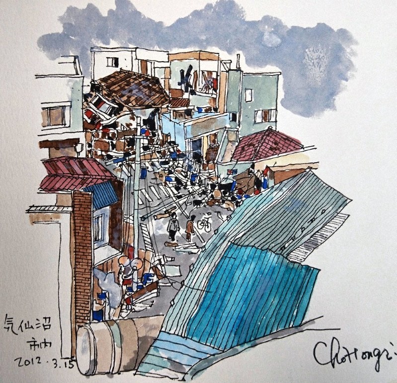 希望新聞 東日本大震災 被災地を描く 宮城 気仙沼の中学校 備える子どもたち 毎日新聞