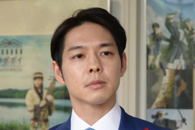 東京五輪マラソン、競歩の札幌開催検討について「万全の体制を取る」と語る鈴木直道北海道知事＝東京都千代田区で2019年10月17日午後0時27分、大島祥平撮影