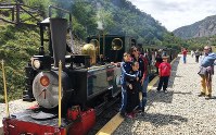 ウシュアイア名物の地球最南端の鉄道「世界の果て鉄道号」（写真は筆者撮影）