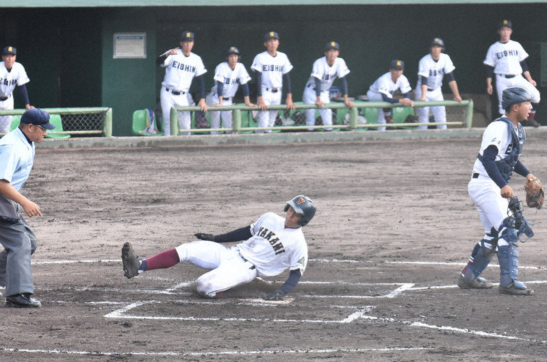 秋の高校野球 秋季中国地区高校野球大会 矢上 延長戦制す 出雲西 サヨナラ勝ち 島根 毎日新聞