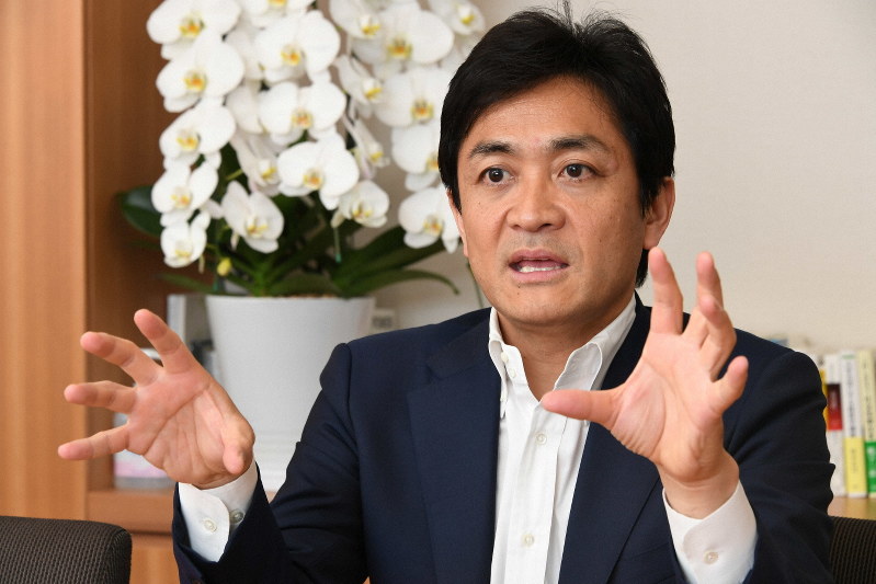 玉木雄一郎氏=根岸基弘撮影