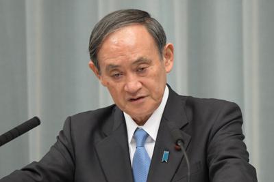 菅義偉官房長官＝首相官邸で2019年11月14日午前11時25分、川田雅浩撮影